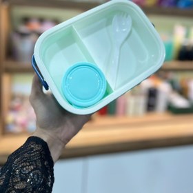 تصویر ظرف غذای سطلی پلاستیکی - دایناسور 