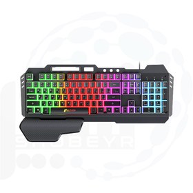 تصویر کیبورد گیمینگ ایلون مدل GK102 با سیم مکانیکی 