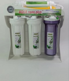 تصویر دستگاه تصفیه آب خانگی 6 مرحله ای آکوا نانو پلاس سبز 