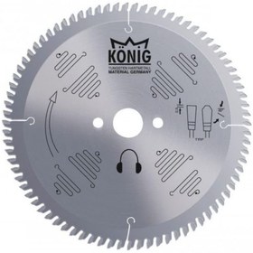 تصویر تیغ اره الماسه آلومینیوم بر کونیگ 80*250 