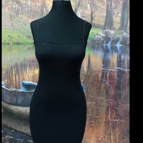 تصویر بند ماکارون بلند مشکی 