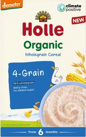 تصویر Holle Organic Holegrein 4-Grain Reiry بدون شکر، بدون شکر (برای نوزاد بالای 6 ماه) 250 گرم - ارسال 20 روز کاری Holle Organic Wholegrain 4-Grain Cereal Dairy Free, No Added Sugar (For Baby older than 6 months) 250gm