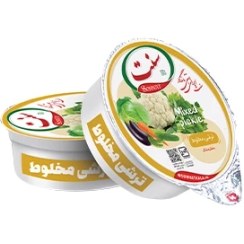 تصویر ترشی مخلوط 100 گرمی تعداد درکارتن36عدد 