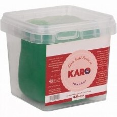 تصویر خمیر فوندانت کارو سبز - 500 گرم Green Karo fondant paste - 500 grams