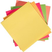 تصویر کاغذ یادداشت (استیک نوک) لبه چسب دار سایز 3*3 کایزر (SK380) 