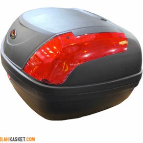 تصویر باکس موتور سیکلت سایز بزرگ | REDLINE 560 - RED glass Motorcycle box 560 REDLINE - RED glass