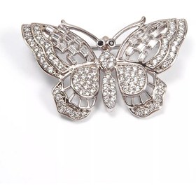 تصویر گل سینه طرح پروانه کد 50 