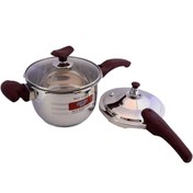 تصویر زودپز گلدار ۷ لیتری نیولند مدل NL-2134RD دارای درب قابلمه ای زاپاس با ۱۸ ماه گارانتی شرکتی 