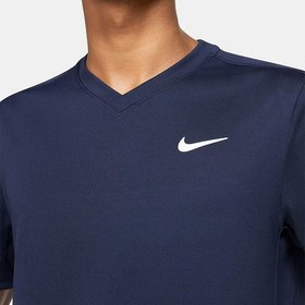 تصویر تی شرت تنیس مردانه نایک NikeCourt Dri-FIT Victory- سرمه ای 