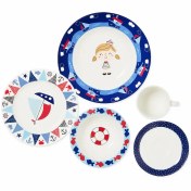 تصویر سرویس بشقاب 5 تیکه چینی زرین طرح دریا 