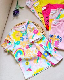 تصویر تیشرت طرحدار دخترونه 