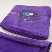 تصویر پتو یکنفره سفری خزر مرینوس بنفش 