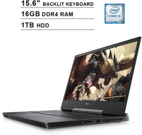 تصویر Dell G5 15 5590 15.6 Inch FHD 1080P Laptop Gaming، Intel Quad Core i5-9300H تا 4.1 گیگاهرتز، NVIDIA GTX 1650 4GB، RAM 16GB DDR4 RAM، 1TB HDD، HDMI، WiFi، Backlight KB، Windows 10، Black 