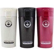 تصویر تراول ماگ قفل دار مدل کافی لایف ظرفیت 500 میلی لیتر travel mug 500 ml coffee life