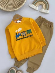 تصویر ست بلوز و شلوار قطار ۵۴ - رنگ‌زرد / سایز ۴۰ 