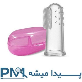 تصویر مسواک انگشتی گربه و سگ همراه باکس 