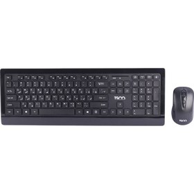 تصویر کیبورد و ماوس بی سیم تسکو مدل TSCO TKM7023W TSCO WIRELESS KEYBOAED AND MOUSE TKM 7023W