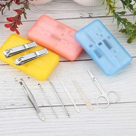 تصویر ست مانیکور 8 تکه مشکی 