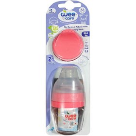 تصویر ست دوکاره قنداغ خوری 0+ وی کر 30 میلی لیتر Wee Care Mini Nursing & Medicien Feeder Glass Feeding Bottle 30 Ml (2in1)