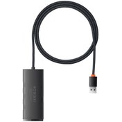 تصویر هاب مبدل 4 پورت USB 3.0 بیسوس WKQX0301 Baseus Lite Series WKQX0301 4-Port USB-A HUB