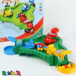 تصویر بازی فکری قورباغه های شکمو ۳ نفره مناسب بالای ۴ سال 