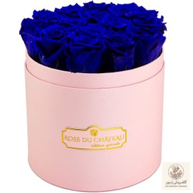 تصویر Blue Eternal Roses in Pink Box | کد: ZNB-1J04 