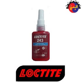 تصویر چسب قفل رزوه لاکتایت 243 حجم 50 میلی لیتر loctite 243 thread lock adhesive