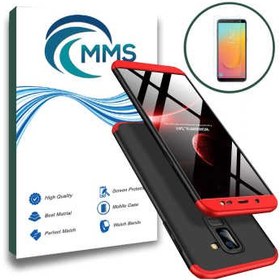 تصویر کاور 360 درجه MMS مدل Full Protection مناسب برای گوشی موبایل سامسونگ Galaxy J8 2018 به همراه محافظ صفحه نمایش شیشه ای 