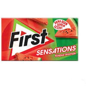 تصویر آدامس فرست ترکیه (First Sensations) طعم هندوانه 27 گرم 