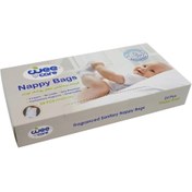 تصویر کیسه بهداشتی پوشک وی کر مدل نپی بگ بسته 24 عددی Wee care Nappy Bags 24 PCS