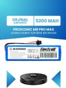 تصویر باتری و شارژر جایگزینی ربات جاروبرقی PROSCENIC M8 PRO MAX ظرفیت اصلی 5200MAH ELECTROLL 