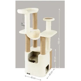 تصویر درخت گربه نیناپت مدل اِچ وان H1 + هدیه ویژه Ninapet Cat Scratcher H1