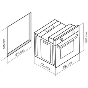 تصویر فر برقی داتیس مدل DF-665 Datis electric oven model DF-665