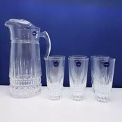 تصویر پارچ و لیوان لومینارک مدل F2565E ۷ پارچه حک شده 