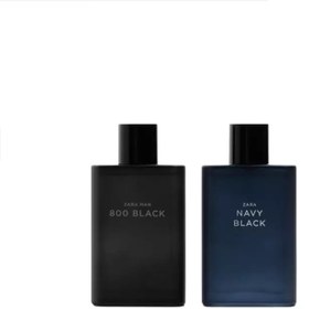 تصویر عطر مردانه زارا مدل دوقلو ناوی بلک و 800 بلک حجم 180 میلی لیتر MAN NAVY BLACK + ZARA MAN 800 BLACK 180ml