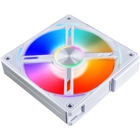 تصویر فن کیس لیان لی Lian li UNI Fan AL120 ARGB White بسته 3 عددی lian-li UNI FAN AL120 ARGB White 3 in 1 Case Fan With Controller