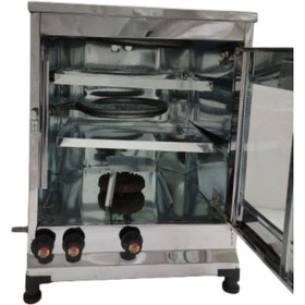 تصویر تنور گازی 2 چدن نیمه استیل 