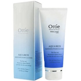 تصویر فوم شستشوی سفید کننده آکواریچ Ottie Ottie Aqua Rich Whitening Foam Cleanser 150ml