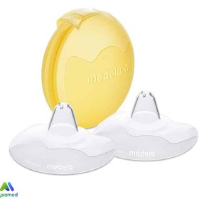 تصویر محافظ برش خورده سر پستان مدلا MEDELA NIPPLE SHIELS 