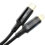 تصویر کابل شارژ و دیتای هوشمند JBQ با قطع خودکار، 27 وات، USB-C به Lightning، طول 1.5 متر JBQ Auto Disconnected USB-C to Lightning Charging & Data Cable 27W – 1.5m