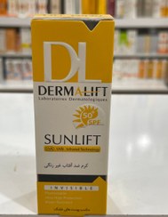 تصویر کرم ضد آفتاب درمالیفت مناسب پوست های خشک رنگی 