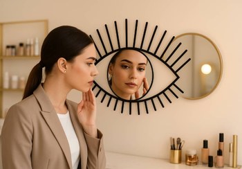 تصویر آینه چشم 