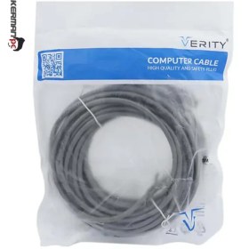 تصویر کابل شبکه 2 متری وریتی Verity Cat6 خاکستری 