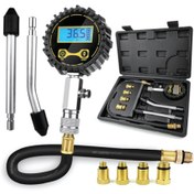 تصویر کمپرس سنج دیجیتالی بنزینی چهار آداپتور LK کد A1015B 