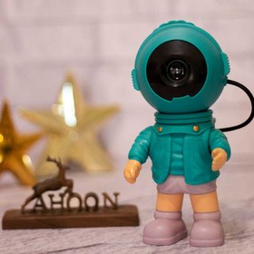 تصویر چراغ خواب فضانورد دیسکی با پروژکتور کهکشانی 