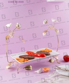 تصویر دیس بزرگ گل و پرنده کد 6009 