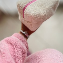 تصویر میکاپ بگ تدی - سفید / میکاپ بگ لارژ Teddy bag makeup