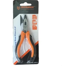 تصویر انبر دم باریک الکترونیکی 4.5 اینچ آیرون مکس مدل IM-LNP4.5 4.5 inch Iron Max electronic narrow tail pliers IM-LNP4.5