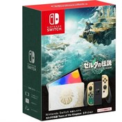 تصویر کنسول بازی نینتدو سوییچ Nintendo Switch OLED طرح Zelda: Tears of the Kingdom 
