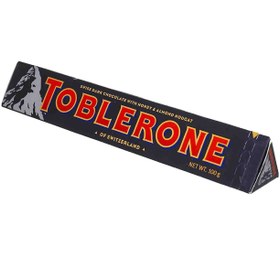 تصویر شکلات تلخ با مغز عسل و نوقای بادام Toblerone تابلرون - 100 گرم 